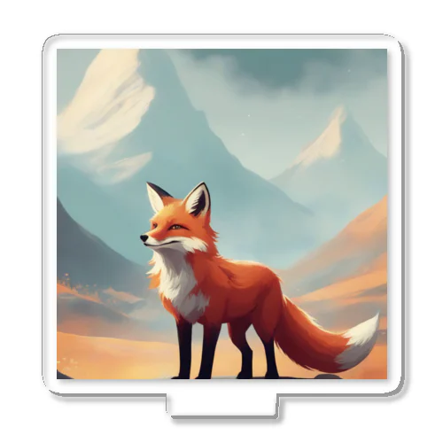 冒険と勇気の象徴となる探検者の狐 アクリルスタンド