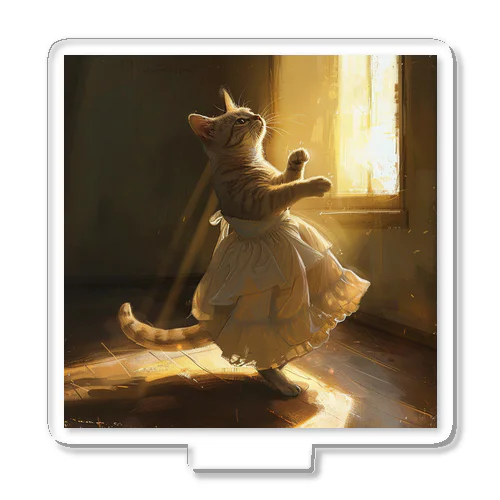 神々しい光を浴びる猫姫 アメジスト 2046 Acrylic Stand
