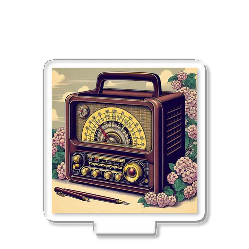 日本の風景:昔のラジオ、Japanese scenery:old radio Acrylic Stand