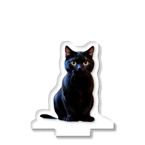 おすわり黒猫 アクリルスタンド