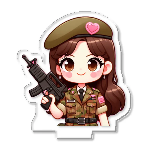 army girl Acrylic Stand