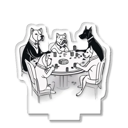 Dogs Playing Poker Acrylic Stand