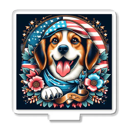 アメリカンな犬 Acrylic Stand