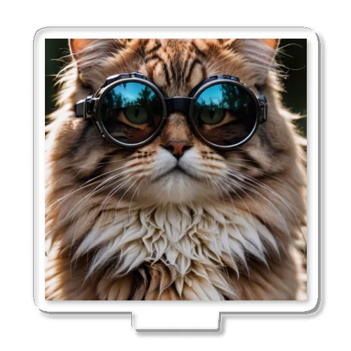 サングラスを掛けているグルメゴーグルシベリアン猫 アクリルスタンド