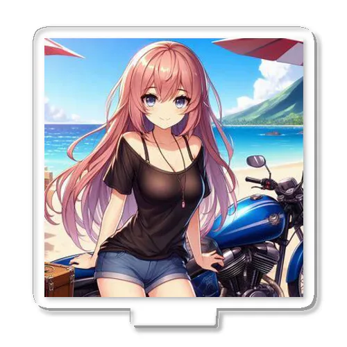 駆けるバイク女子❣️ アクリルスタンド