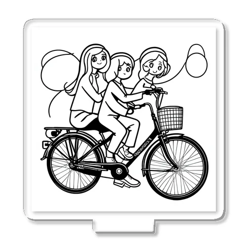 自転車ロゴ　ガールズ Acrylic Stand