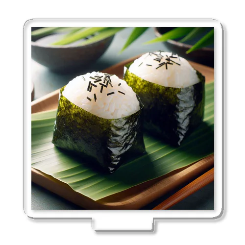 日本の風景:お母さんの味''おにぎり" "おむすび''、Japanese scenery: Mom's taste rice balls "Onigri" "Omusubi" アクリルスタンド