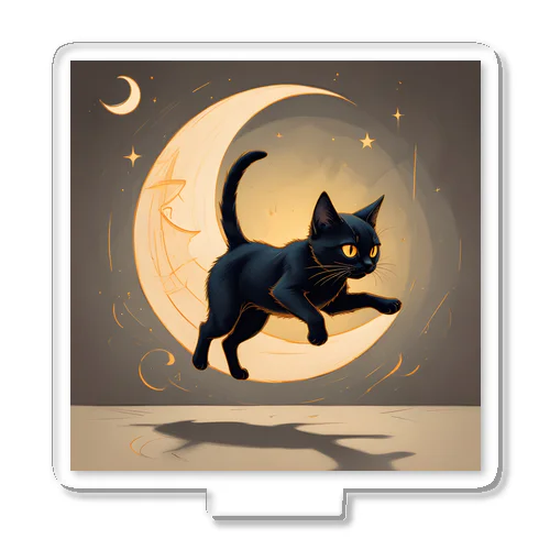 black cat in the moonlight③ アクリルスタンド