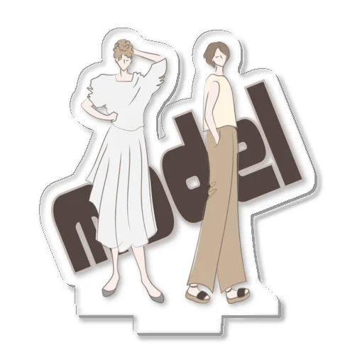 model アクリルスタンド