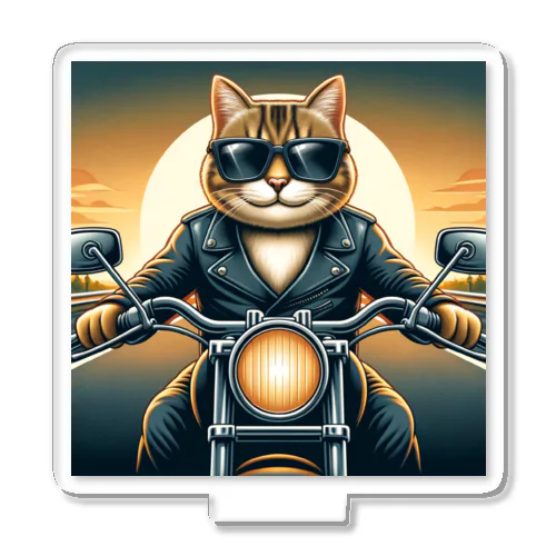 バイクに乗る猫 Acrylic Stand