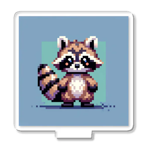 ドット絵アライグマちゃんTシャツサイズ Acrylic Stand