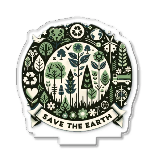 SAVE THE EARTH Acrylic Stand