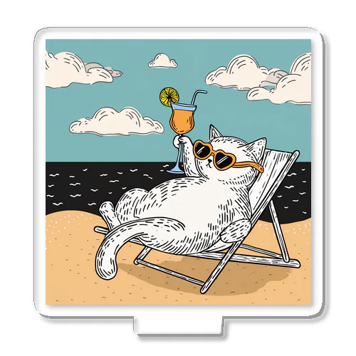 リゾートCat🏖 Acrylic Stand