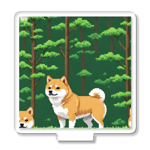 ドット絵の柴犬 アクリルスタンド