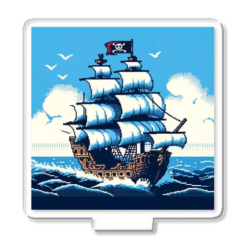 ピクセルアート　海賊船 Acrylic Stand