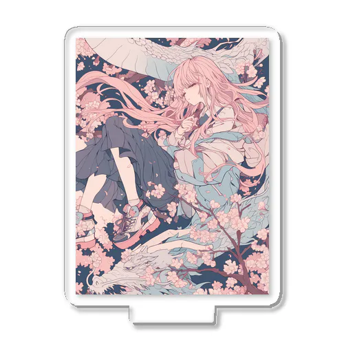 桜と龍 Acrylic Stand