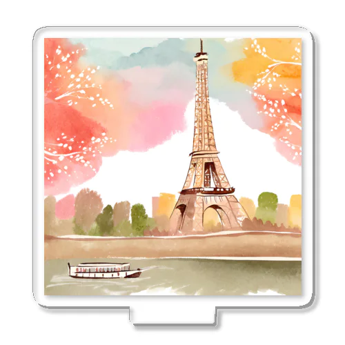 paris spring Acrylic Stand