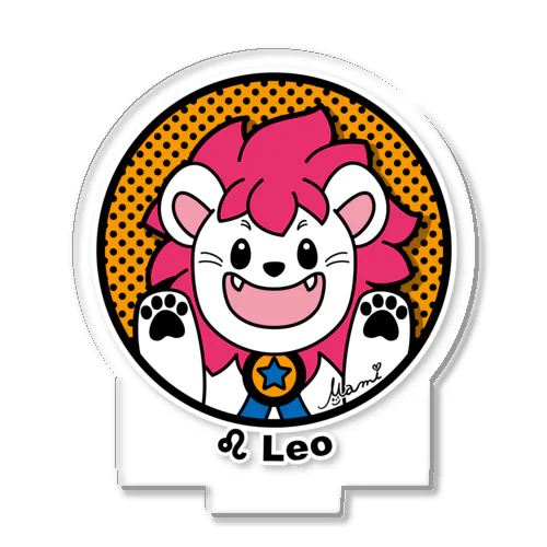 星座／Leo（しし座）アイコン風イラスト アクリルスタンド