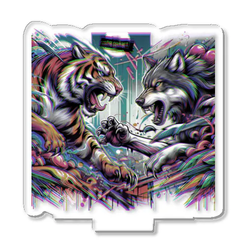 グラフティ Tiger VS Wolf 🥊 アクリルスタンド