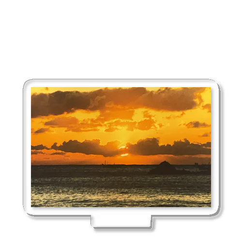 夕陽の海 Acrylic Stand