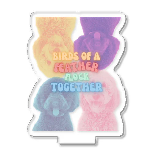 RETRO-POP DOODLE DOGS  Acrylic Stand