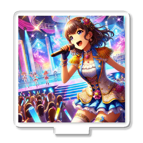 ステージに立つアイドル アクリルスタンド