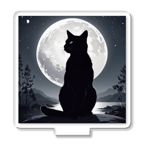 月夜の黒猫 アクリルスタンド