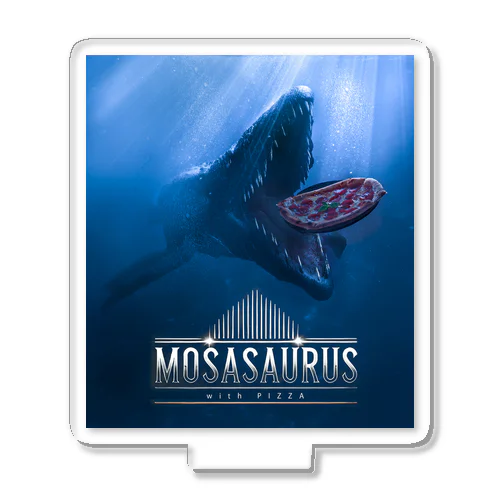 ピザを追うモササウルス　ー Mosasaurus with Pizza - アクリルスタンド