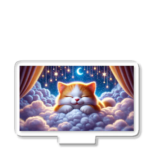 夢見る雲の上の小さな猫 アクリルスタンド