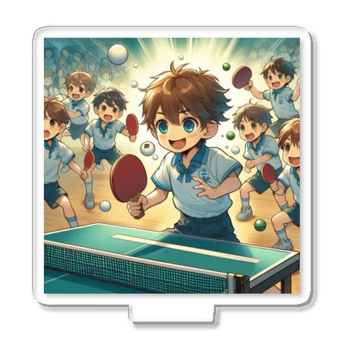 男の子　中学1年生　卓球部 Acrylic Stand