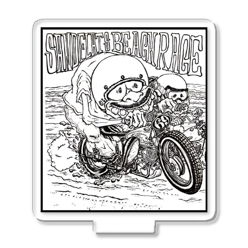 SAND FLATS BEACH RACE Acrylic Stand