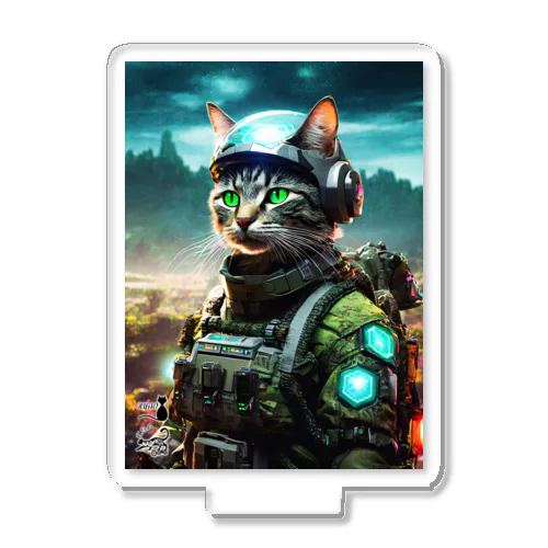 惑星調査官「アルバート」 猫 SF サイバーパンク アクリルスタンド