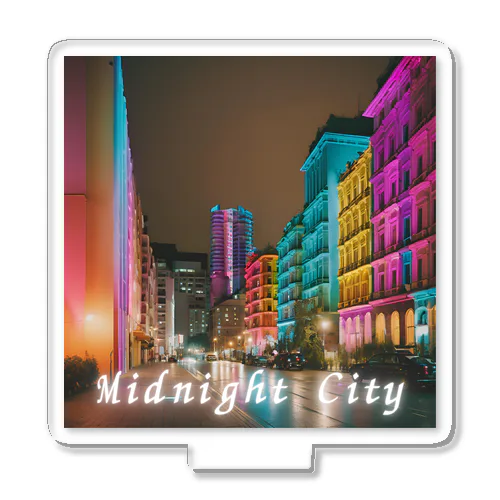 都市のカラフル夜景 Acrylic Stand