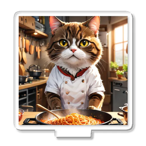 楽天 猫の料理」アクリルスタンドの通販 ∞ SUZURI（スズリ） 絵画