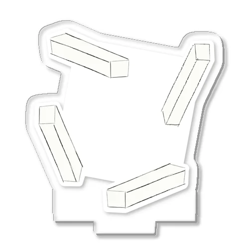 柱少なめアクスタ（白背景ver） Acrylic Stand
