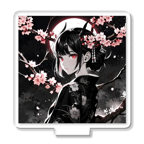 美鬼人と舞桜と月夜 Acrylic Stand