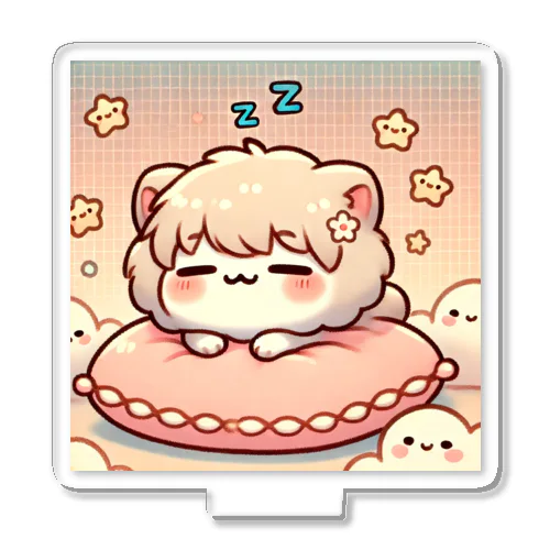 ふわふわ夢の世界 ✨ 眠るもこもこ子猫 Acrylic Stand