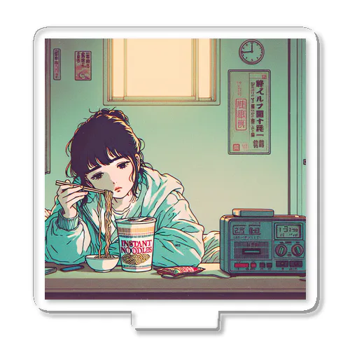 Midnight Nostalgia – ネオンに染まるラーメンの夜 Acrylic Stand