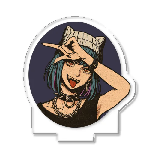Rock girl なのぢゃ Acrylic Stand
