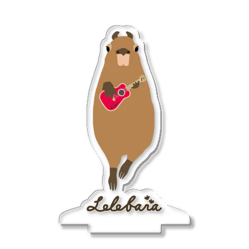 Lelebara ウクレレ弾きのカピバラ Acrylic Stand