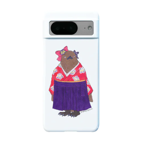 着物ぺんぎんーいずれはキングヒナか杜若ー Android Smartphone Case