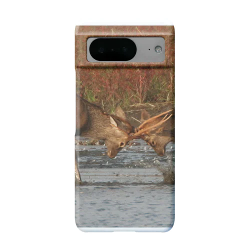 【サロベツのエゾシカ】水辺で戦う Android Smartphone Case