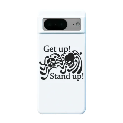 Get Up! Stand Up!(黒) Android Smartphone Case