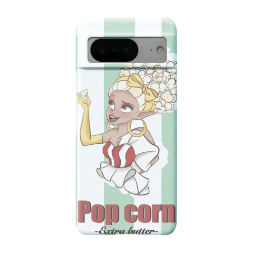 popcorn（グリーン） Android Smartphone Case