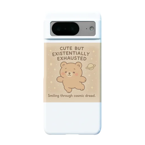 CUTE BUT EXISTENTIALLY EXHAUSTED – ゆるくま宇宙 Android Smartphone Case