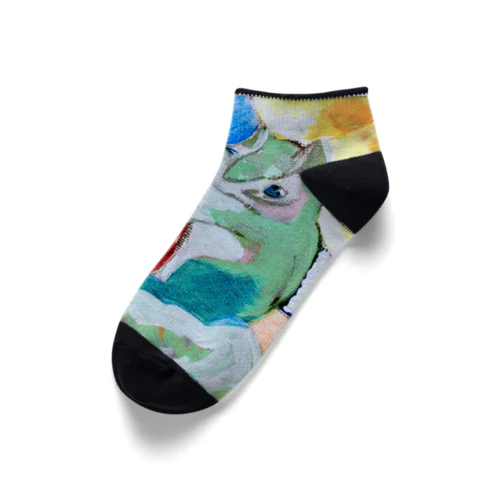 りんごとシマリス Ankle Socks