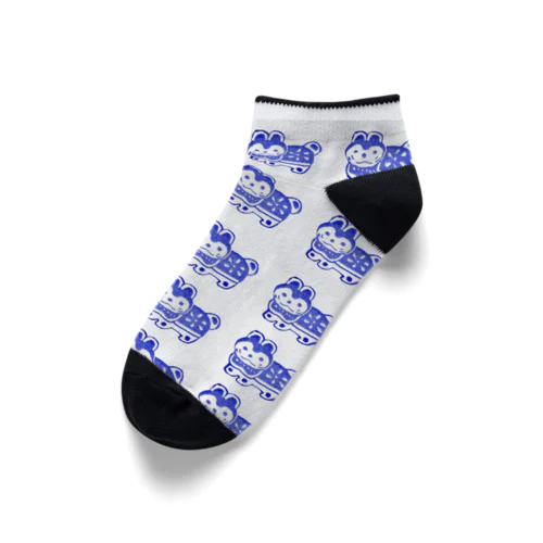 張子犬はんこ Ankle Socks