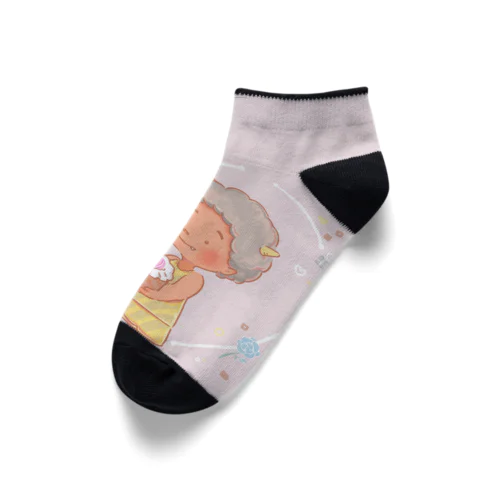 オニくんから、さやちゃんへ (スマホケース) Ankle Socks