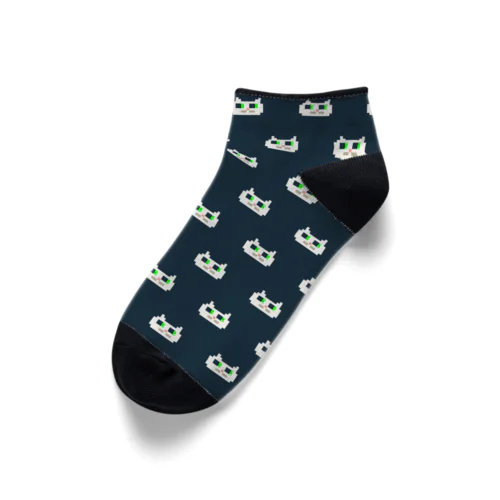 猫パターンくつした Ankle Socks