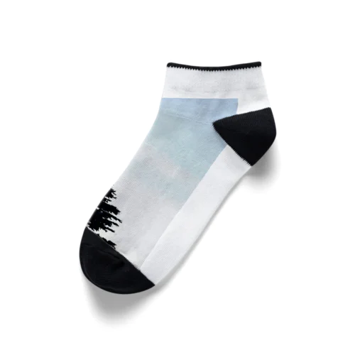 Moon and Tree(アプリ加工) Ankle Socks